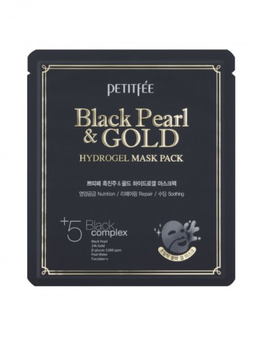 PETITFEE Black & Gold Hydrogel Mask Pack